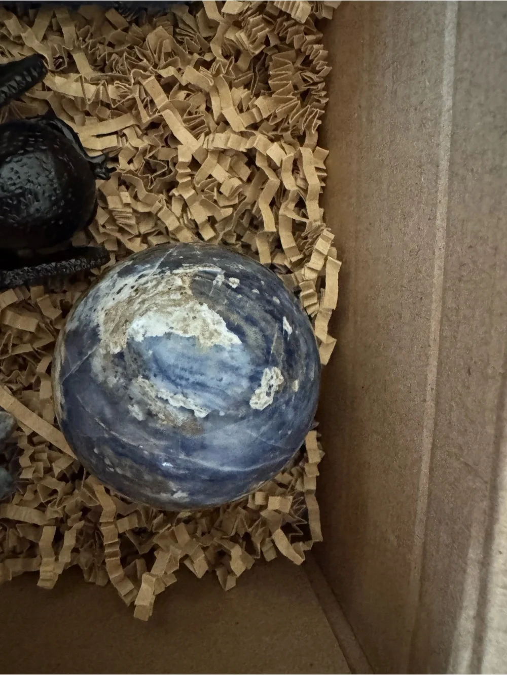 Sodalite Crystal Sphere and Towers Set - Deep Blue Stone